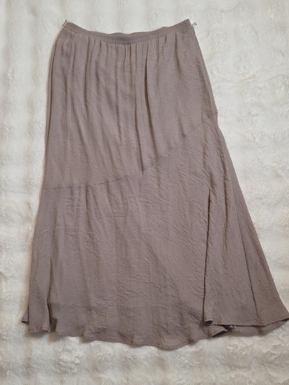 AGB Taupe A-Line Maxi Skirt